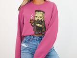 Spooky Monster Coffee Cat Tee thumbnail 11
