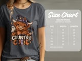 Country Cutie Highland Cow Tee or Sweatshirt thumbnail 10