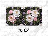 Quilled Floral Mug Wrap Sublimation Digital Download for 11oz 15oz Mugs, Elegant Peony Rose Flower Craft Design Template, Gift for Her thumbnail 14