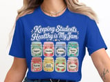 School Nurse T-Shirt: Student Health Jam Jar Design, Nurse Appreciation Gift thumbnail 5