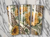 Sunflower Leopard 20oz Tumbler Wrap PNG, Leopard Print Tumbler Design, Floral Tumbler Sublimation, Leopard Tumbler, Tumbler Design thumbnail 2
