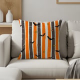 Halloween Bat Brush Stroke Pillows & Pillow Cases, Spooky Home Decor Table Runner, Goth Fall Gift Idea thumbnail 3