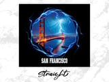San Francisco Tumbler Wrap, Golden Gate Bridge 20oz Skinny Tumbler, Lightning Tumbler Digital Design, Cityscape Full Wrap, Seamless Tumbler thumbnail 4