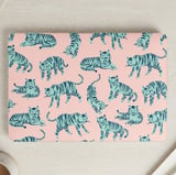 Teal Tiger Pattern MacBook Case thumbnail 1