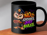 No Excuses Just Rules Police Owl Mug thumbnail 8