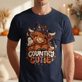 Country Cutie Highland Cow Tee thumbnail 4