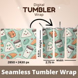 Kawaii Bites & Boba Digital Graphic Size Bundle Png thumbnail 7