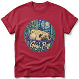 Gogh Pug ~ Comfort Colors Premium Tee thumbnail 2