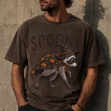 Spooky Witch Raccoon T-Shirt thumbnail 3