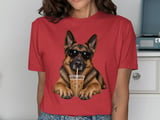 Cool German Shepherd Iced Coffee Tee thumbnail 2