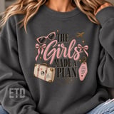 Girls Trip PNG, The Girls Made A Plan Travel Sublimation Design, Retro Vacation Bachelorette Party Shirt PNG Graphic thumbnail 8