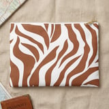 Earthy Taupe Zebra Print Laptop Sleeve, Boho Abstract Laptop Case, Minimalist Tech Accessory Pouch, Trendy iPad Bag for Her thumbnail 14