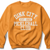 Pickleball Gildan Crewneck Sweatshirt, Dink City Est. 1965 Pickleball Club, Court Warm Up Fleece thumbnail 9