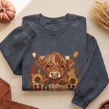 Howdy Fall Highland Cow Tee thumbnail 9