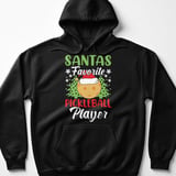 Pickleball Gildan Fleece Hoodie, Santas Favorite Pickleball Player, Festive Winter Court Pullover thumbnail 1