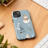 Winter iPhone Case: Snowman Pattern, Holiday Design, Protective, Christmas Theme thumbnail 10