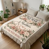 Registered Nurse Floral Blanket thumbnail 4