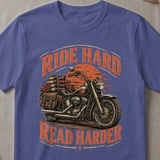 Ride Hard Read Harder Tee thumbnail 1