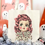 Just Here For The Snacks Tote Bag thumbnail 2