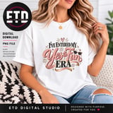Yes to Fun Era PNG, Retro In My Era Sublimation Design, Trendy Girls Trip Clipart, Fun Bachelorette Weekend Graphic T-Shirt PNG thumbnail 2