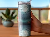 Full Wrap Spooky Halloween Tumbler Design, Jack-O-Lanterns Full Moon Bats Digital PNG for 20oz Skinny Tumbler Sublimation, Seamless spooky thumbnail 3