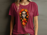 Floral Sugar Skull Catrina Tee thumbnail 5