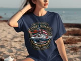 US Coast Guard T-Shirt, Semper Paratus Tee, Patriotic Military Veteran Apparel, Coast Guard Family Gift, American Flag Service Shirt thumbnail 1