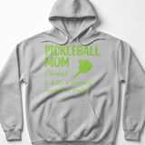 Pickleball Gildan Fleece Hoodie, Pickleball Mom (Noun) 1. Like a Normal Mom but Cooler, Court Pullover thumbnail 2