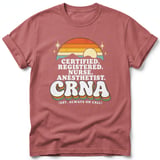 Retro CRNA Always On Call Tee thumbnail 1