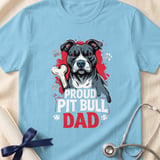 Proud Pit Bull Dad Tee | Pit Bull Dad Shirt | Pittie Dad Gift | Dog Dad Apparel thumbnail 5