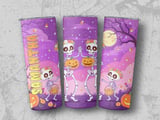 Personalized Halloween Tumbler, Dancing Skeletons, Custom Name Gift, Spooky Season, Trick or Treat thumbnail 1