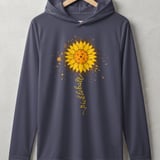 Pickleball Sport-Tek Performance Hood, pickleball Sunflower Design, Lightweight Hoodie for Sun Defense and Court Warm-Ups thumbnail 2