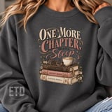 One More Chapter PNG, Vintage Book Lover Sublimation Design, Cozy Reader Graphic, Bookworm Shirt Clipart, Librarian Book Club Gift thumbnail 8