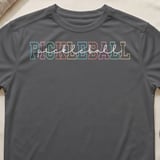 Pickleball Sport-Tek Performance Tee, Pastel Collegiate PICKLEBALL pickleball Typography, Court Apparel thumbnail 8