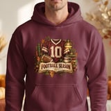 Football Season Sweatshirt, Vintage Football Hoodie, Dark Academia Bookish Gameday Shirt, Fall Tailgate Crewneck, Cozy Autumn Sports Gift thumbnail 16
