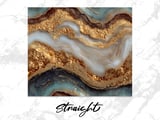 20 oz Skinny Tumbler Wrap Sublimation Design, Gold Agate Tumbler, Straight and Tapered Wrap png, Marble Texture Tumbler, Instant Download thumbnail 3