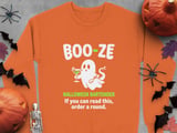 Boo-ze Halloween Bartender Tee thumbnail 9