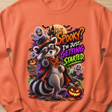 Randy the Raccoon Spooky Halloween Sweatshirt thumbnail 13