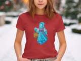 Swedish American Halloween Sweatshirt and T-shirts, Scandinavian Ghost, Folk Costume, Spooky Season, Nordic Heritage, Pumpkin Lantern thumbnail 3