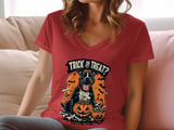 Trick Or Treat Pitbull Halloween Tee | Halloween Pittie Shirt | Pit Bull Mom Gift | Dog Lover Gift thumbnail 4