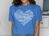 Marching Band Heart Word Cloud T-Shirt thumbnail 10