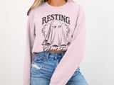 Resting Ghost Face Tee or Sweatshirt thumbnail 13