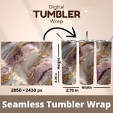 20 oz Pink Gold Tumbler Wrap, Marble Skinny Tumbler Sublimation Design, Straight Tapered Wrap png, Digital Download, Tumbler Digital thumbnail 5