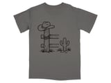 Ranch Gate Cowboy Hat T-Shirt thumbnail 1