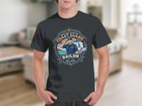 United States Coast Guard Sailor T-Shirt | Patriotic Military Veteran Gift | Honor Respect Devotion Duty USCG Tee thumbnail 4