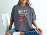 Heart Repaired Running T-Shirt: Open Heart Surgery Recovery, Cardiac Patient, Wrench Patch Graphic thumbnail 9