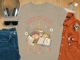 Saved By Grace Powered By Snacks T-Shirt, Christian Faith Shirt, Scripture Bible Verse Tee, Whimsical Cottagecore Jesus Foodie Gift for Her thumbnail 10