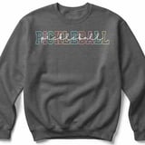 Pickleball Gildan Crewneck Sweatshirt, Retro Pastel Varsity Pickleball Script, Court Warm Up Pullover thumbnail 4