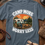 Retro Camp More Worry Less T-Shirt thumbnail 3