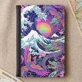 Neon Japanese Dragon Wave Passport Cover thumbnail 5